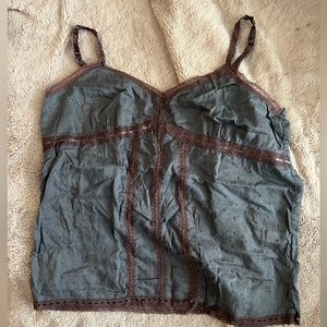 OLD NAVY Tank Top, Brown, Large